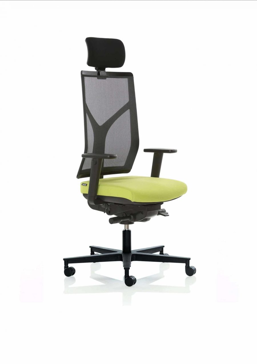ROVO R16 mesh kontorstol, stof sæde