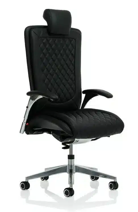 Kohl Salveo Solitare læder kontorstol m. armlæn og nakkestøtte