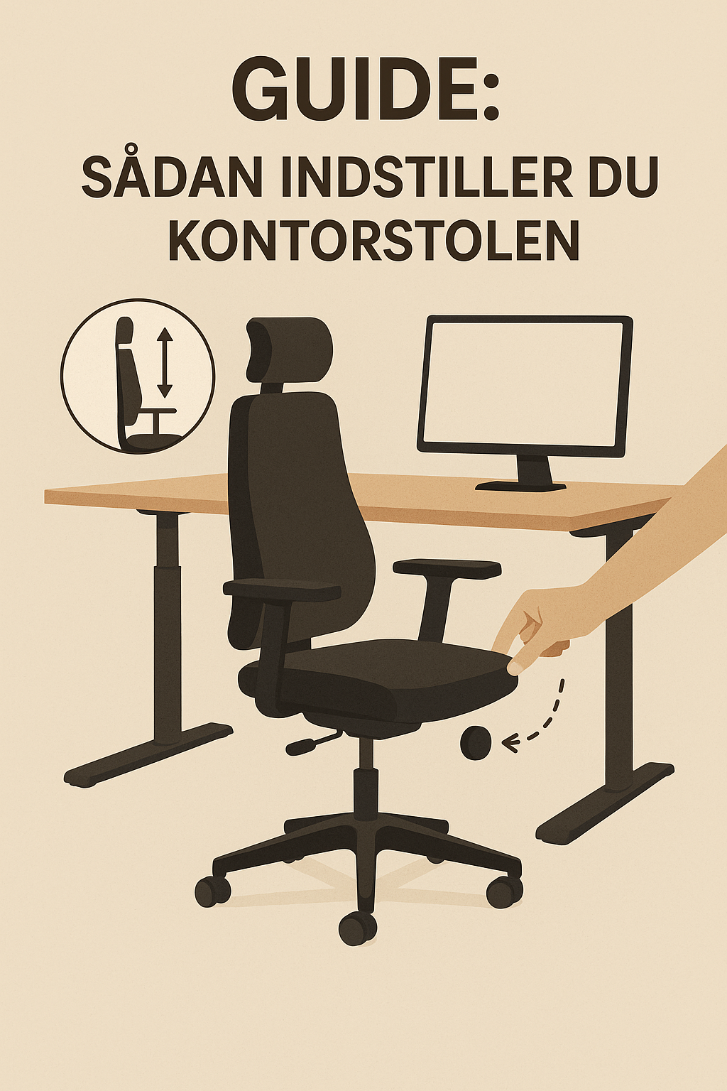 Guide indstilling af kontorstol