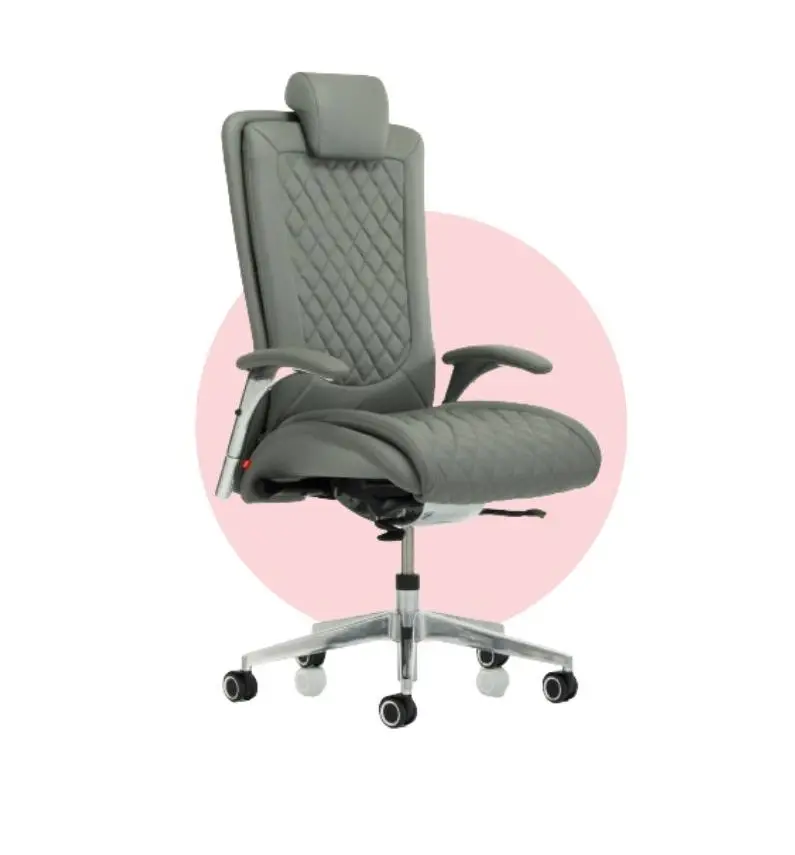 chef kontorstole i læder med god ergonomi