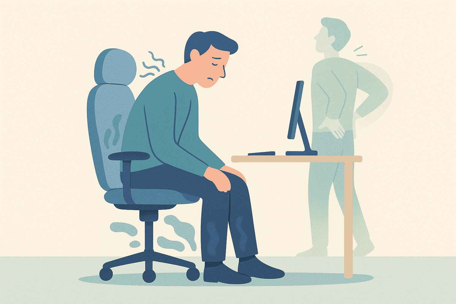 Derfor reagerer kroppen paa stillesiddende arbejde