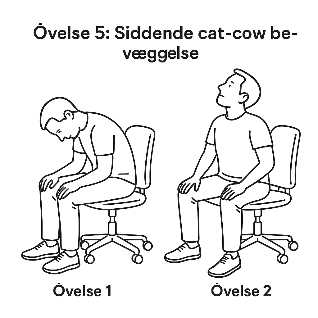 Oevelse 5 Siddende cat cow bevaegelse
