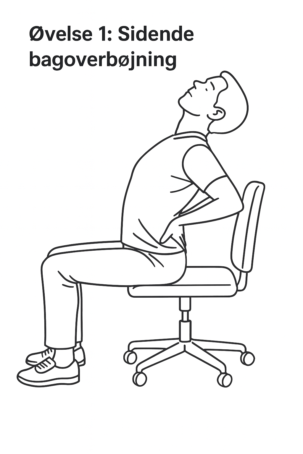 øvelse 1 siddende foroverbøjning