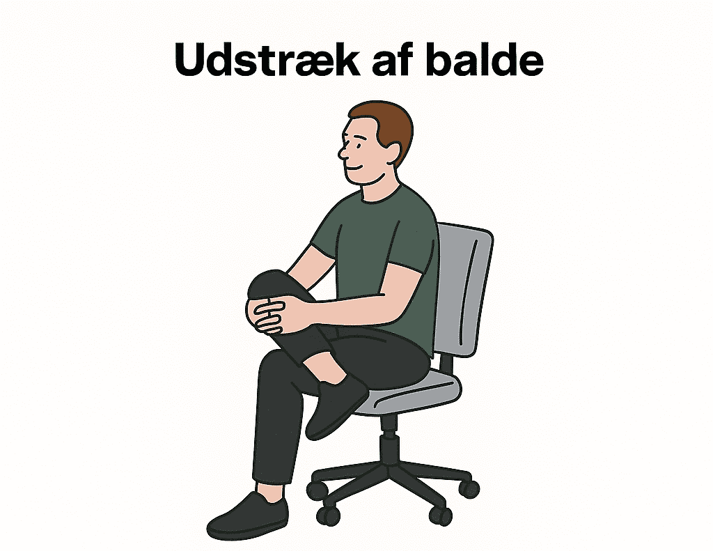 3 iskias øvelser som kan laves på stolen Udstræk af ballen