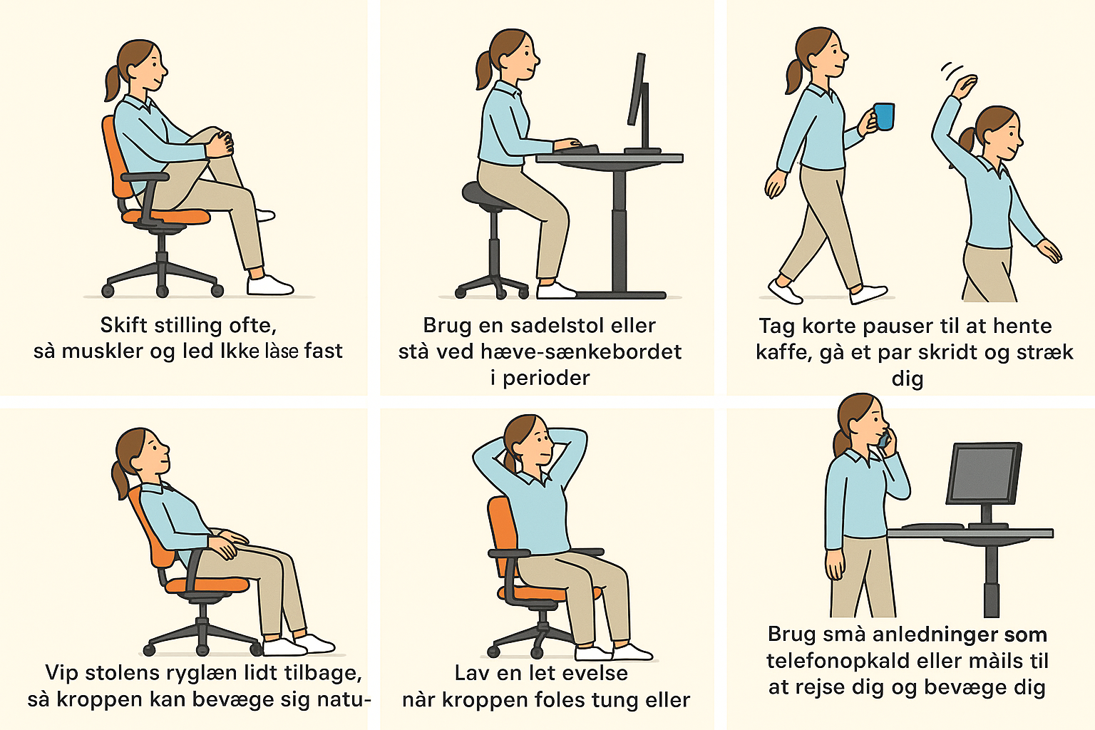 sådan gør du i løbet af dagen for mindske lændesmerter