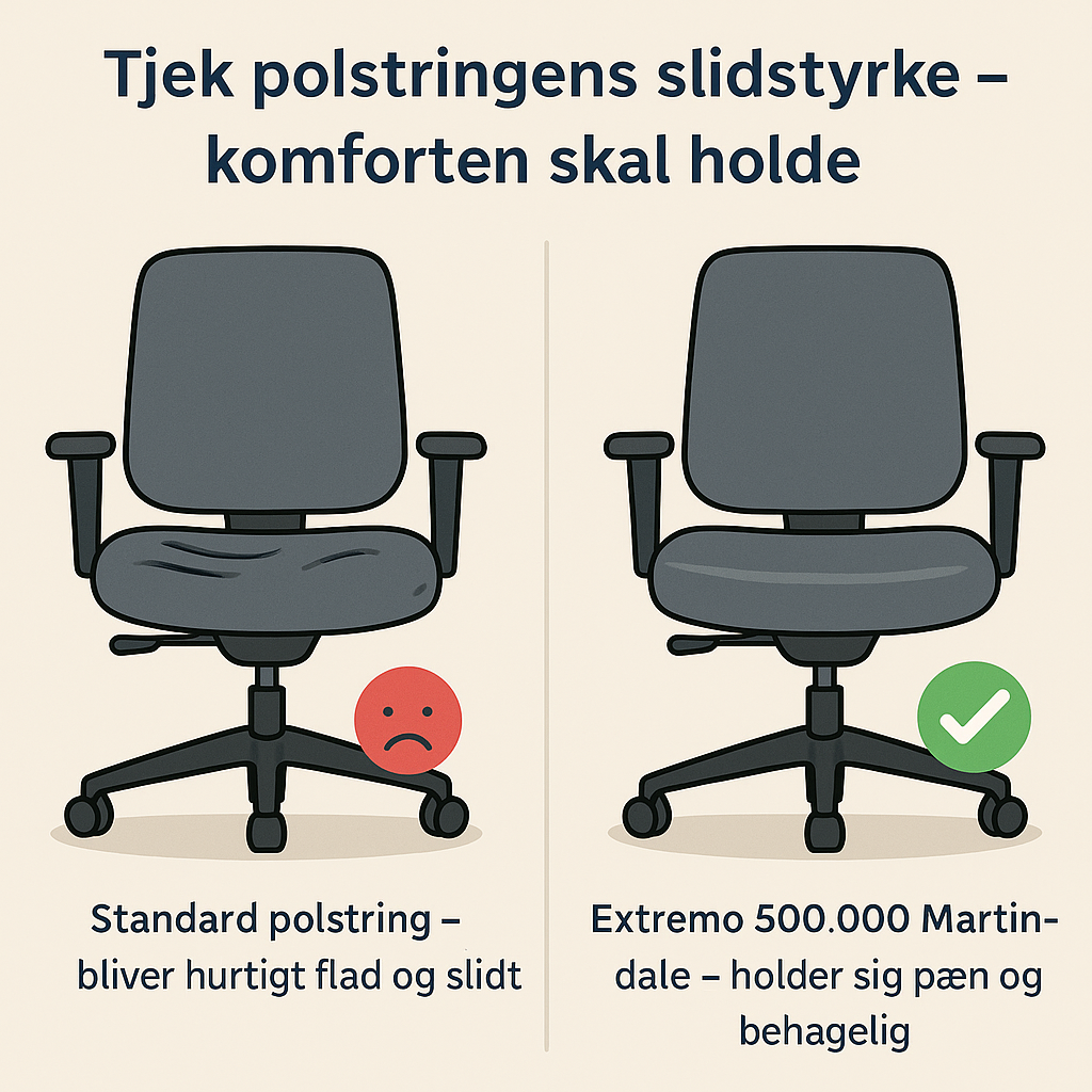 Tjek polstring det betyder noget for XXL stolens levetid